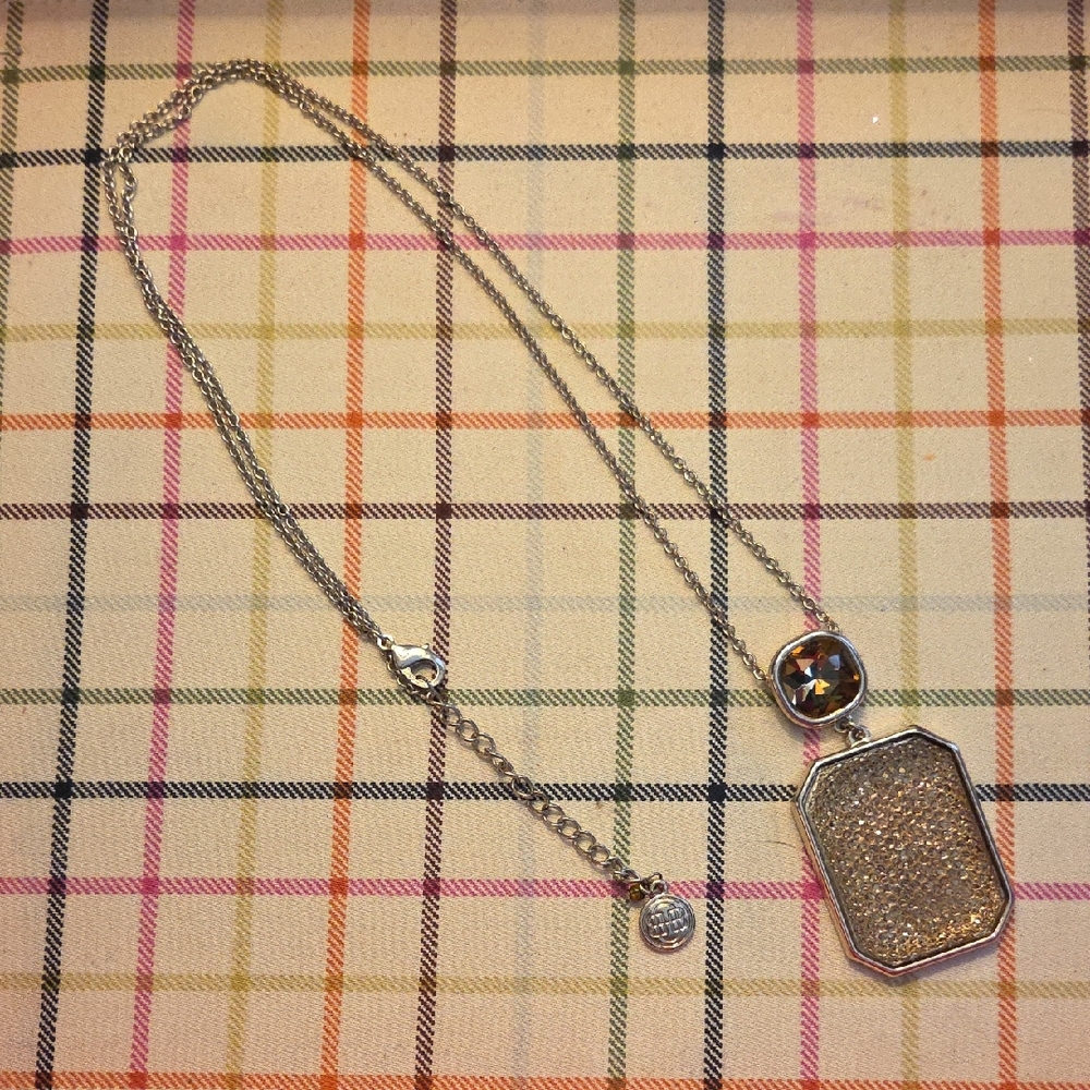 Bourbon and Bowties Silver and Gold Necklace